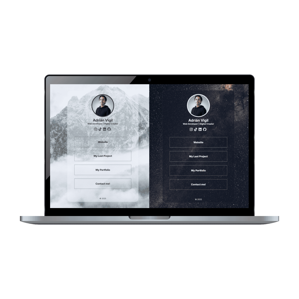 Bio Links Mockup